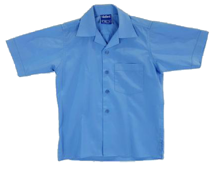 ST CHARLES - BOYS VIC BLUE S/S SHIRT - Wileys Uniforms