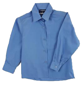 ST CHARLES - GIRLS VIC BLUE L/S SHIRT - Wileys Uniforms